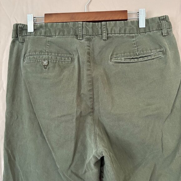 Old Navy Men's Slim Built in Flex Heritage Green Chino Pants Size 34X30 Office - Picture 7 of 13